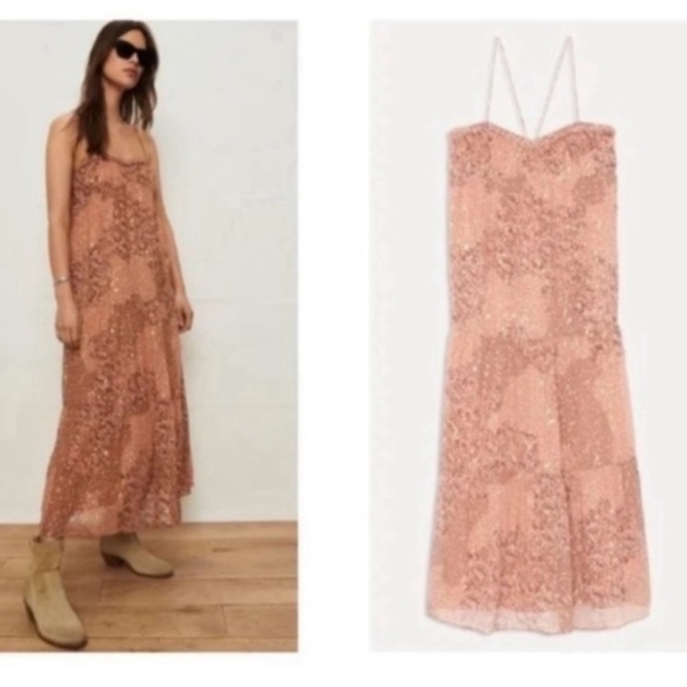 ba&sh Pink Midi Dress